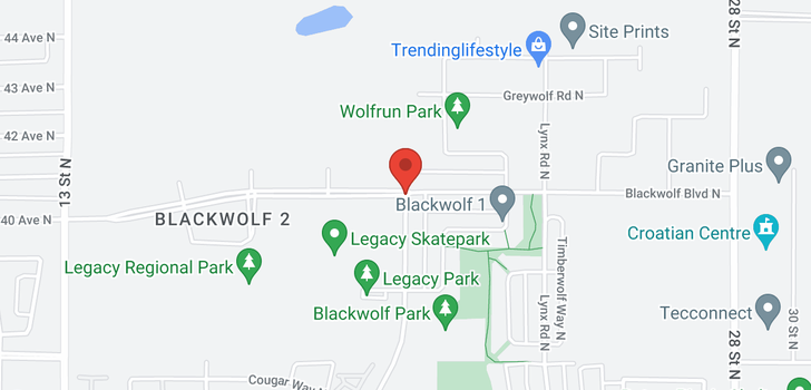 map of 570 BLACKWOLF Boulevard N